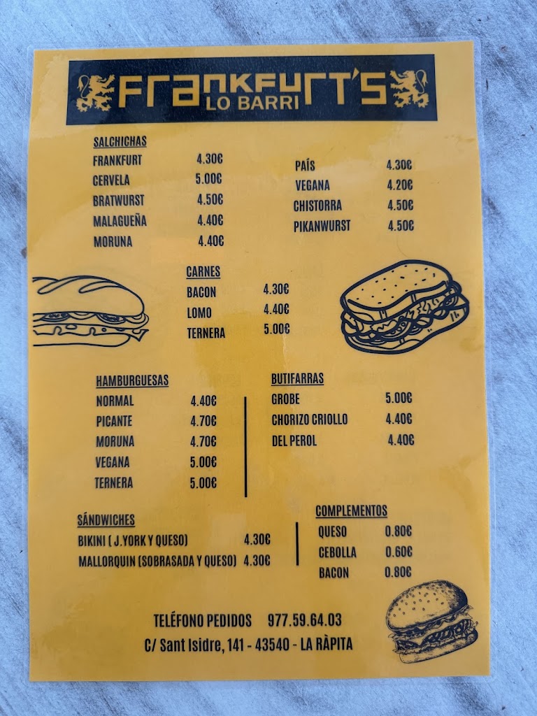 Frankfurt's Lo Barri — Carta