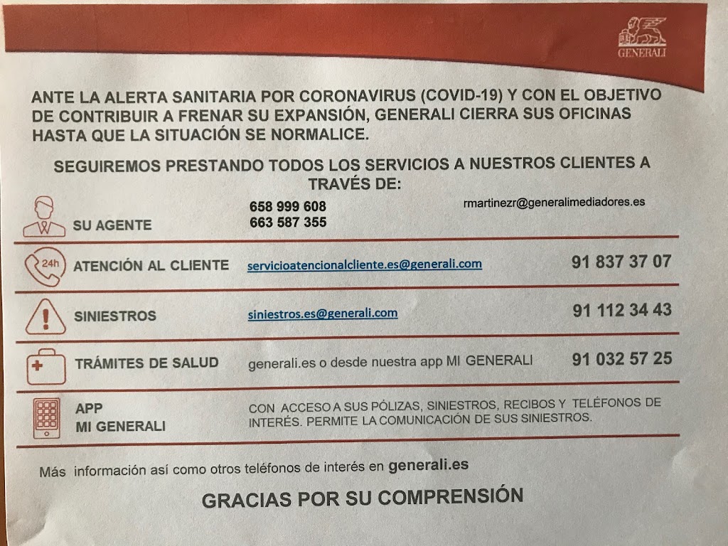 Agencia Generali Seguros. Rafael Martinez — Del propietario