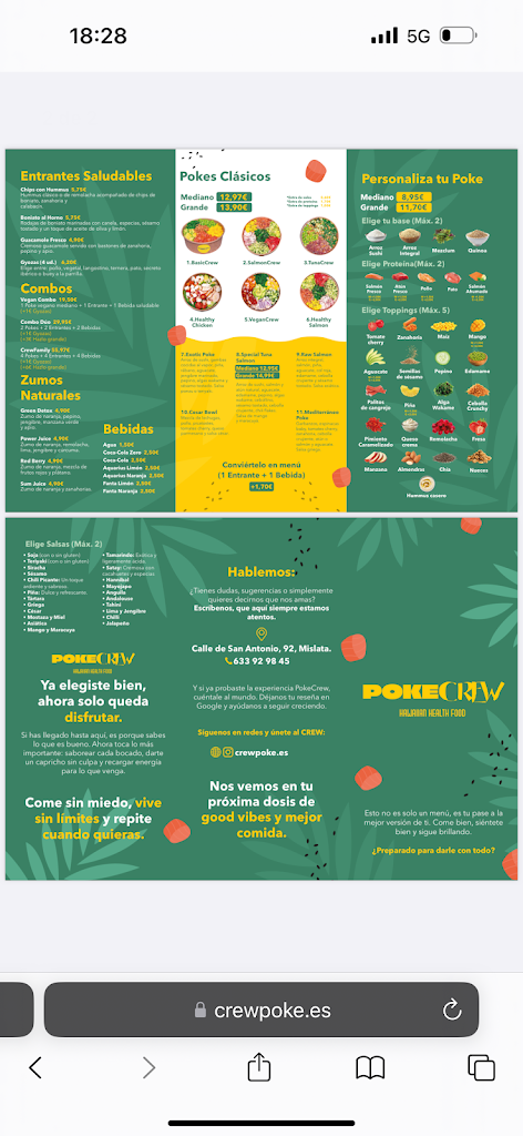 Poke Crew | Hawaiian Healthy Food — Carta