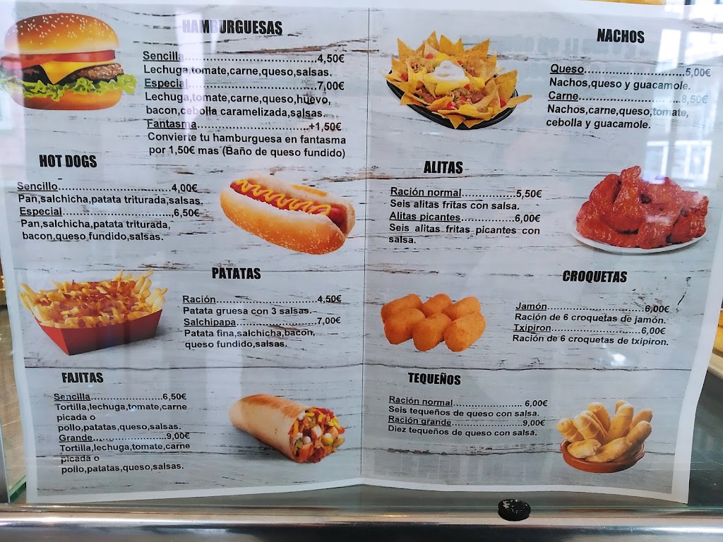Luna Nueva Restbar — Carta