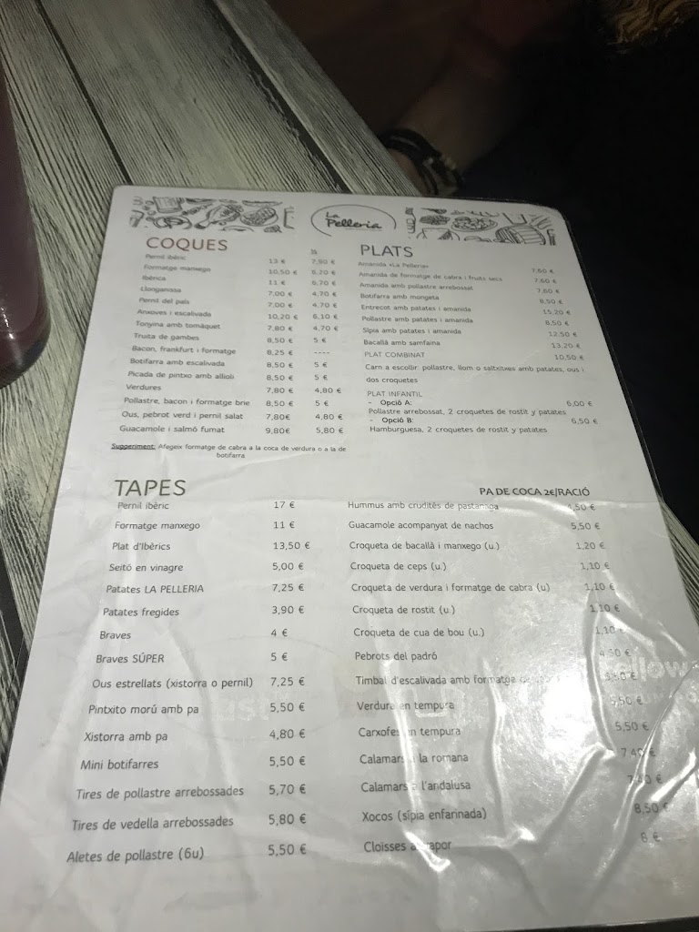 La Pelleria — Carta