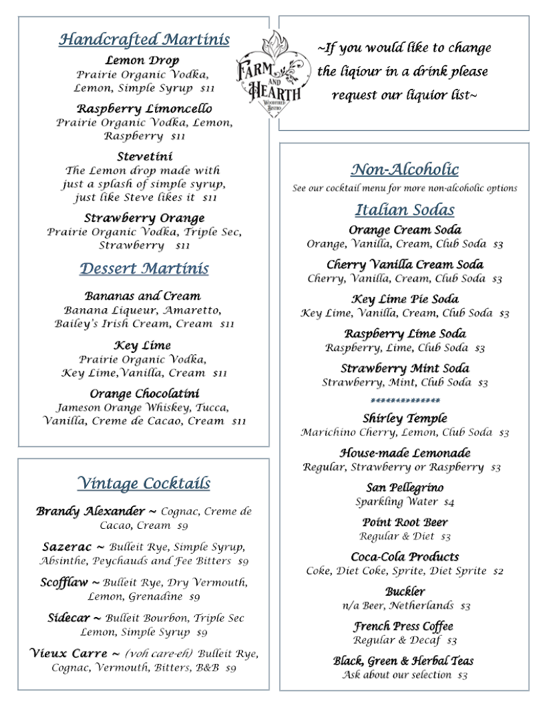  Farm And Hearth Woodfired Bistro