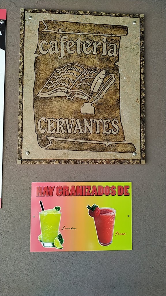 Cafeteria Cervantes . — Carta