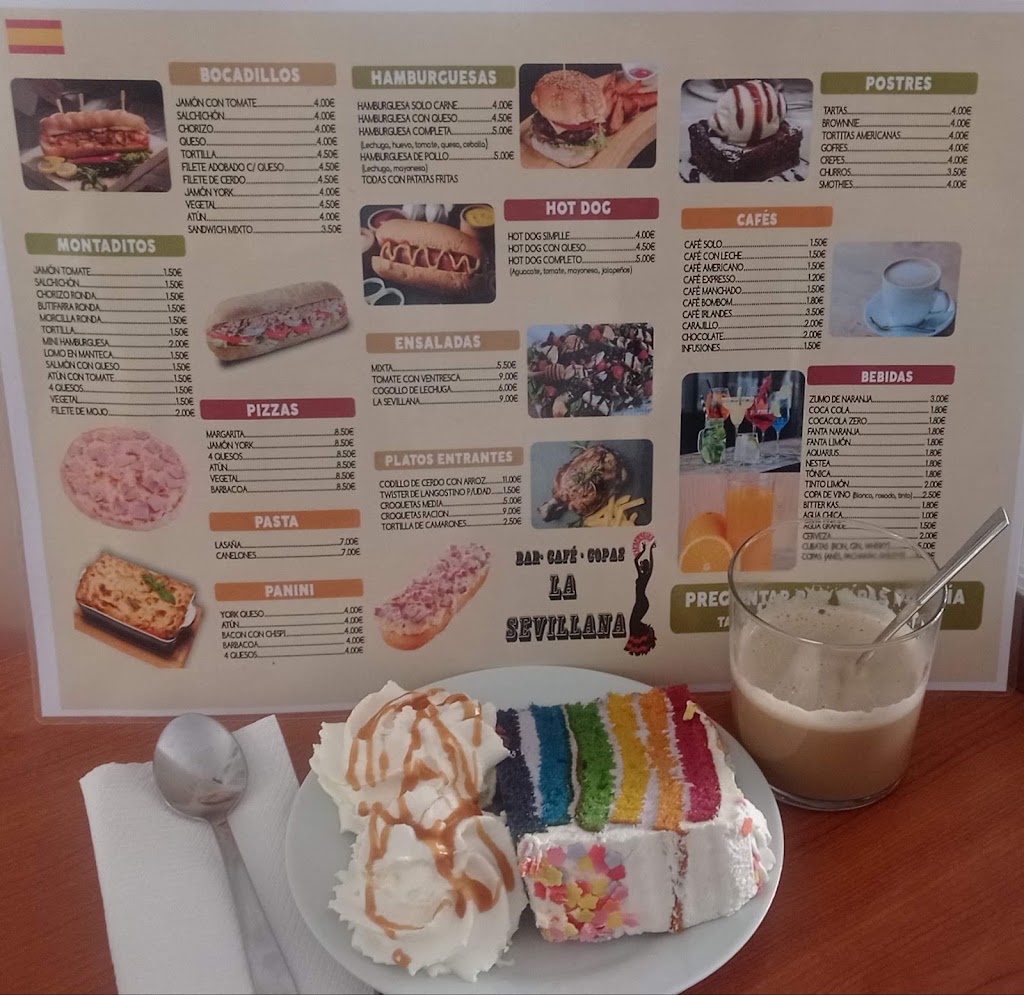 Cafeteria la Sevillana — Carta