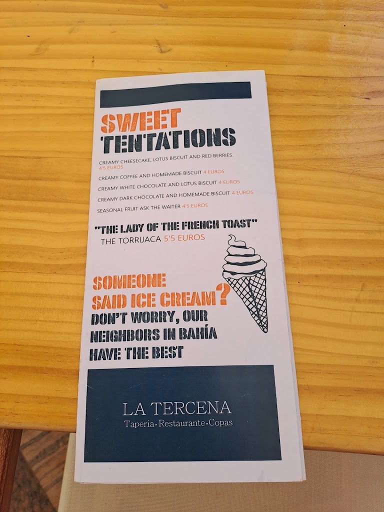 LA TERCENA — Carta