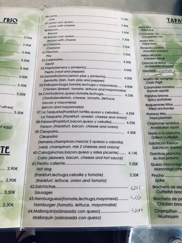 Bar Alibaba 8 — Del propietario