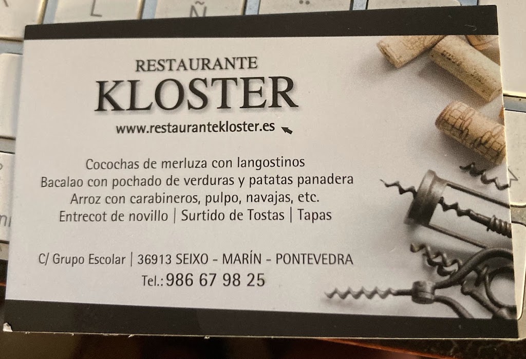 Restaurante Kloster — Carta