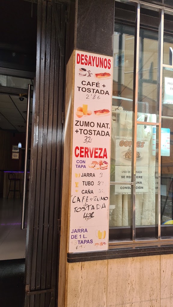 Cafeteria Torrejido — Carta