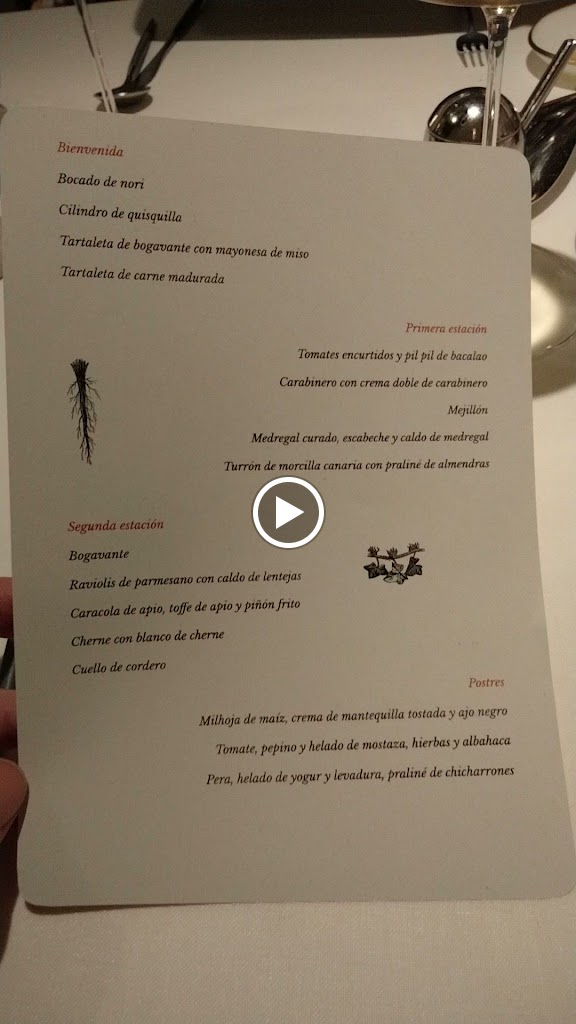 Restaurante El Rincon de Juan Carlos — Carta