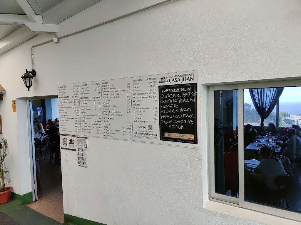 Restaurante Casa Juan — Carta