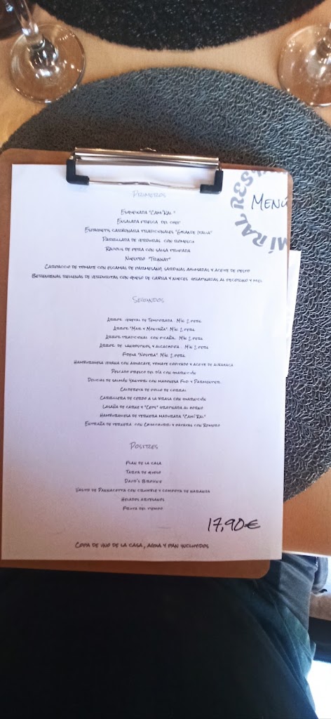 Restaurant Cami Ral — Carta