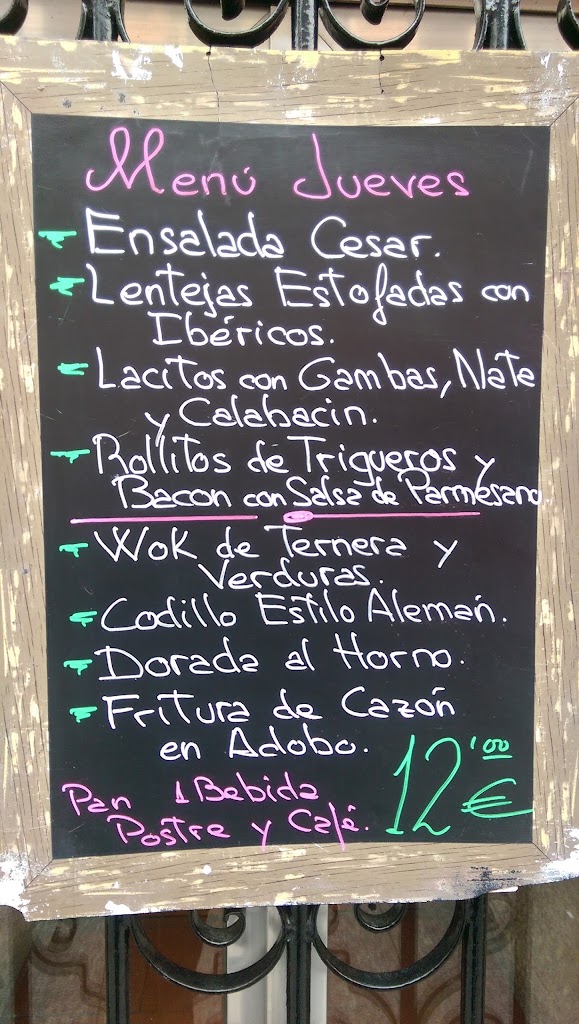 RESTAURANTE LA CASONA — Carta