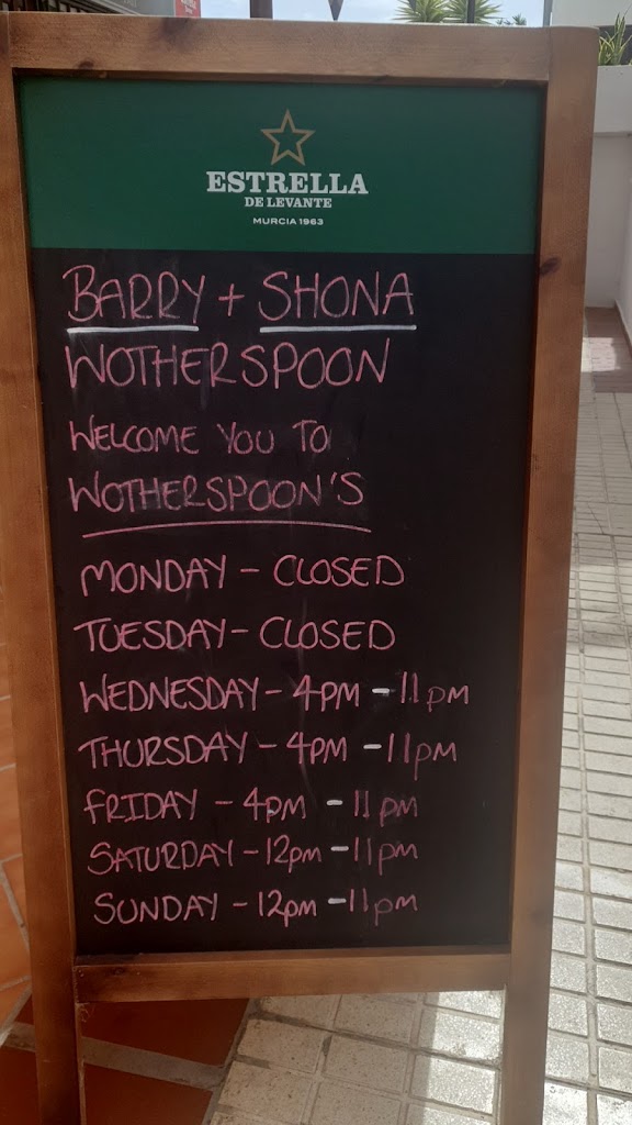 Wotherspoonscafe — Carta