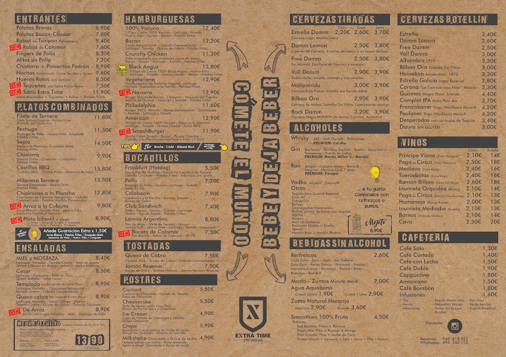 Extra Time Bar — Carta