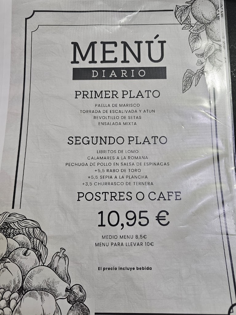 El NUEVO PEQUE BAR RESTAURANTE — Carta