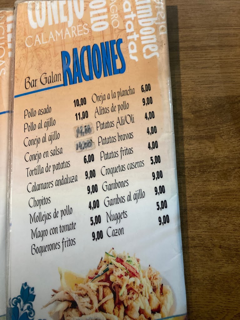 Cafe Bar Galan — Del propietario