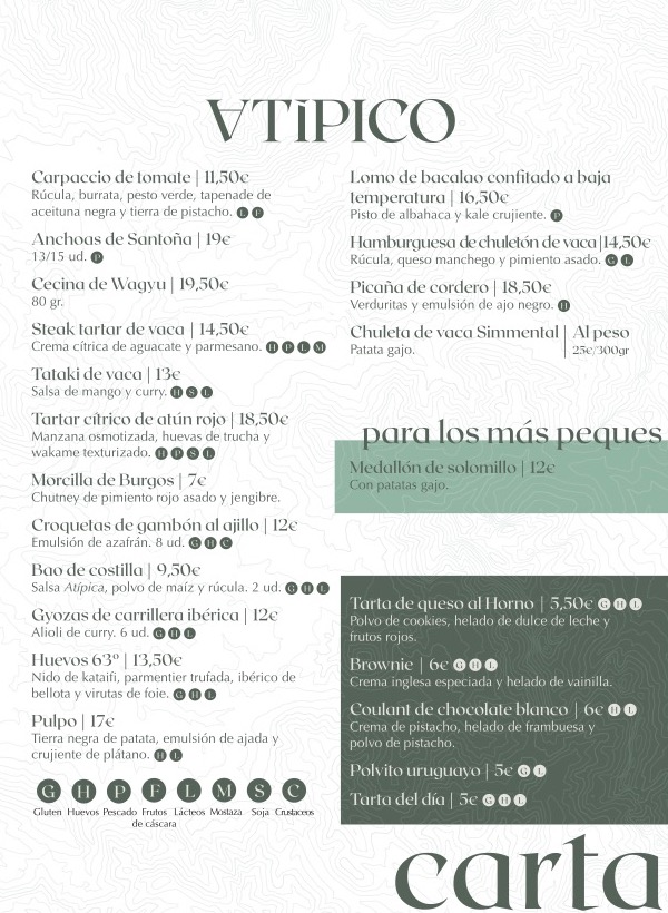 Atipico Ramallosa — Carta