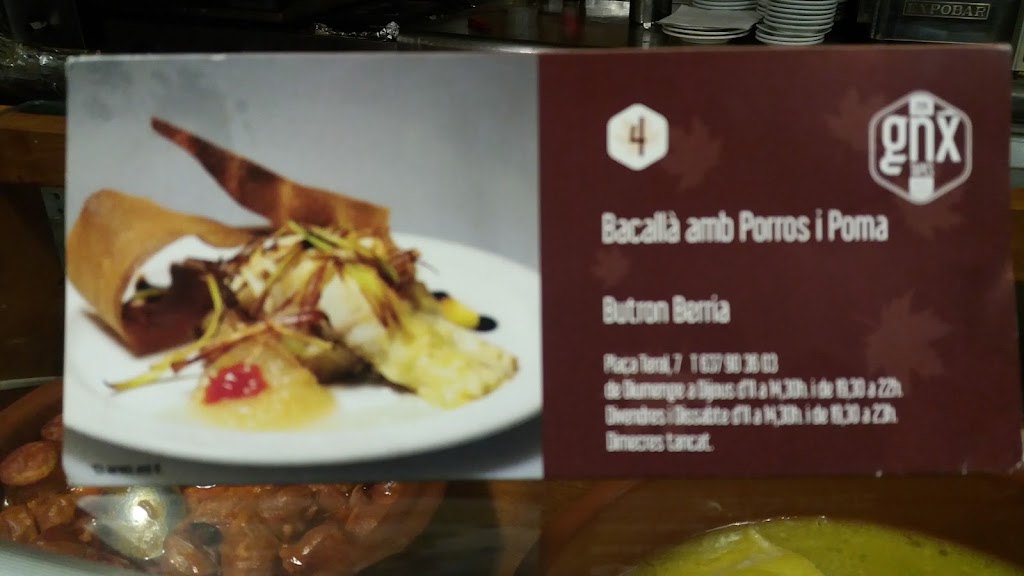 Butron Berria — Carta