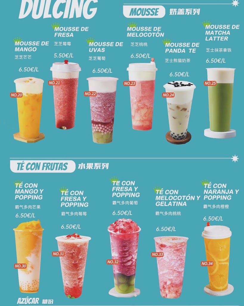 Dulcing Bubble Tea — Carta