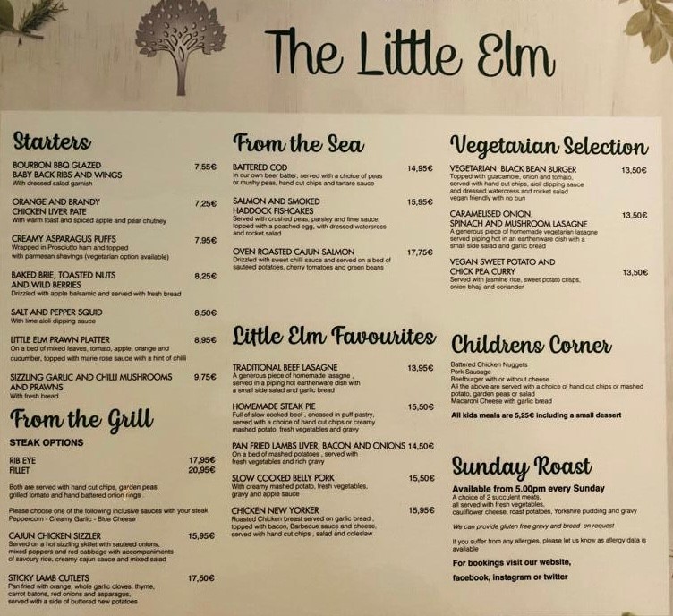 Little Elm Restaurant — Carta