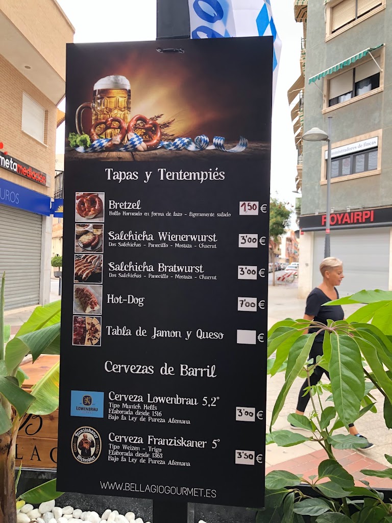 Bellagio - Heladeria San Vicente — Carta
