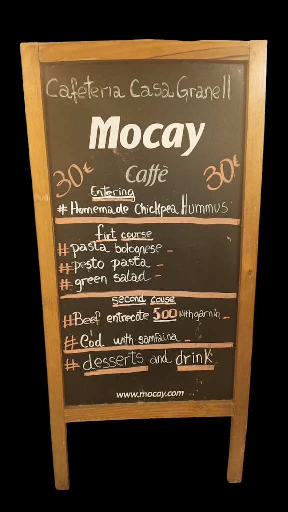 Cafeteria Casa Granell — Carta