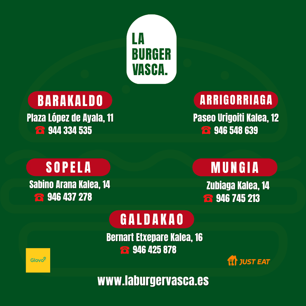 Hamburgueseria La Burger Vasca Barakaldo — Carta