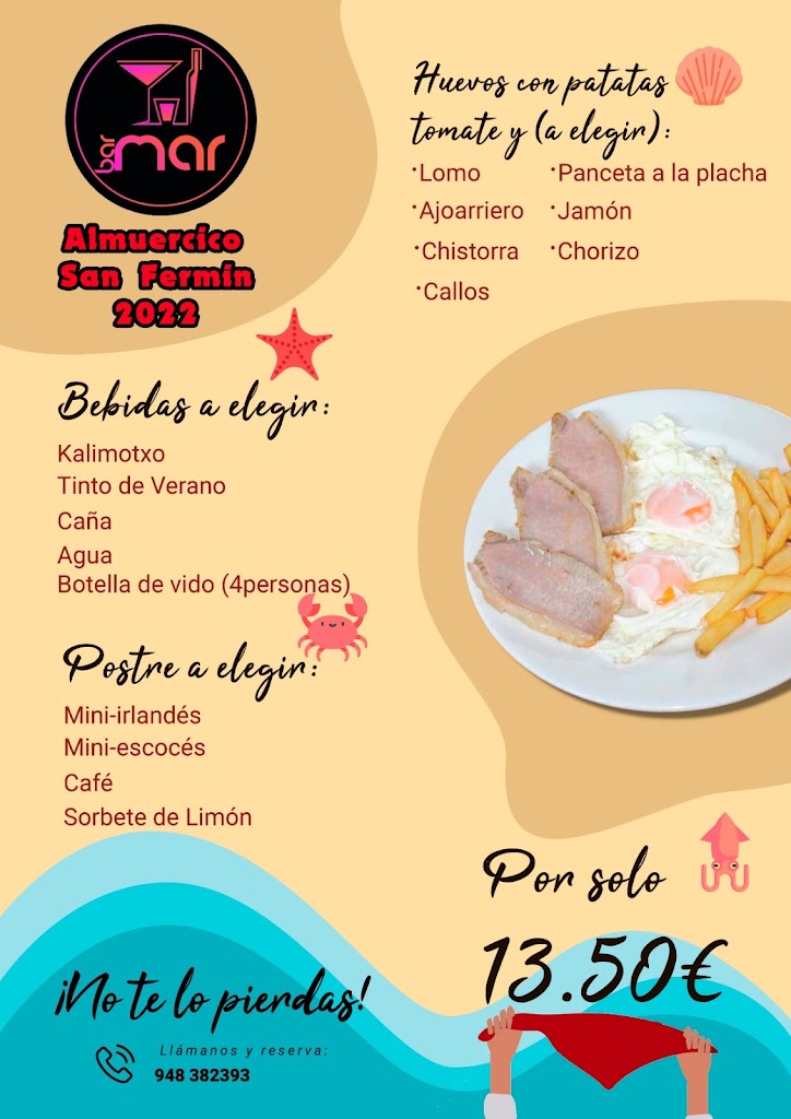 Bar Mar — Carta
