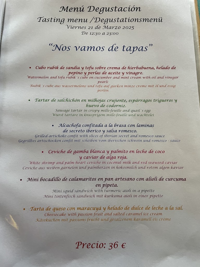 El Desvan de Tete — Carta