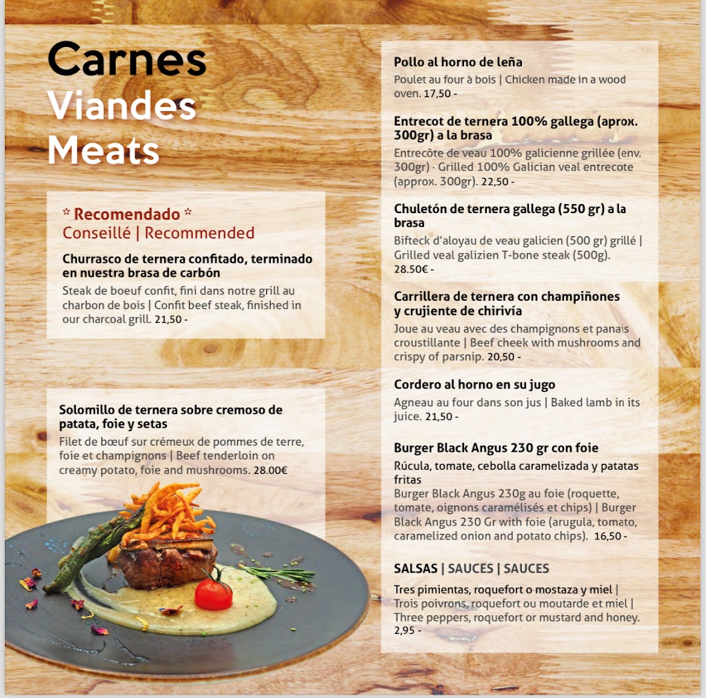 Restaurante Posidonia — Carta