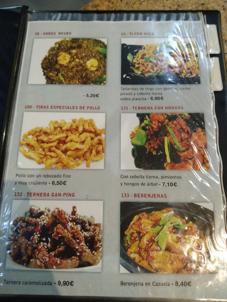 Restaurante Chino Mediterraneo 2 — Carta
