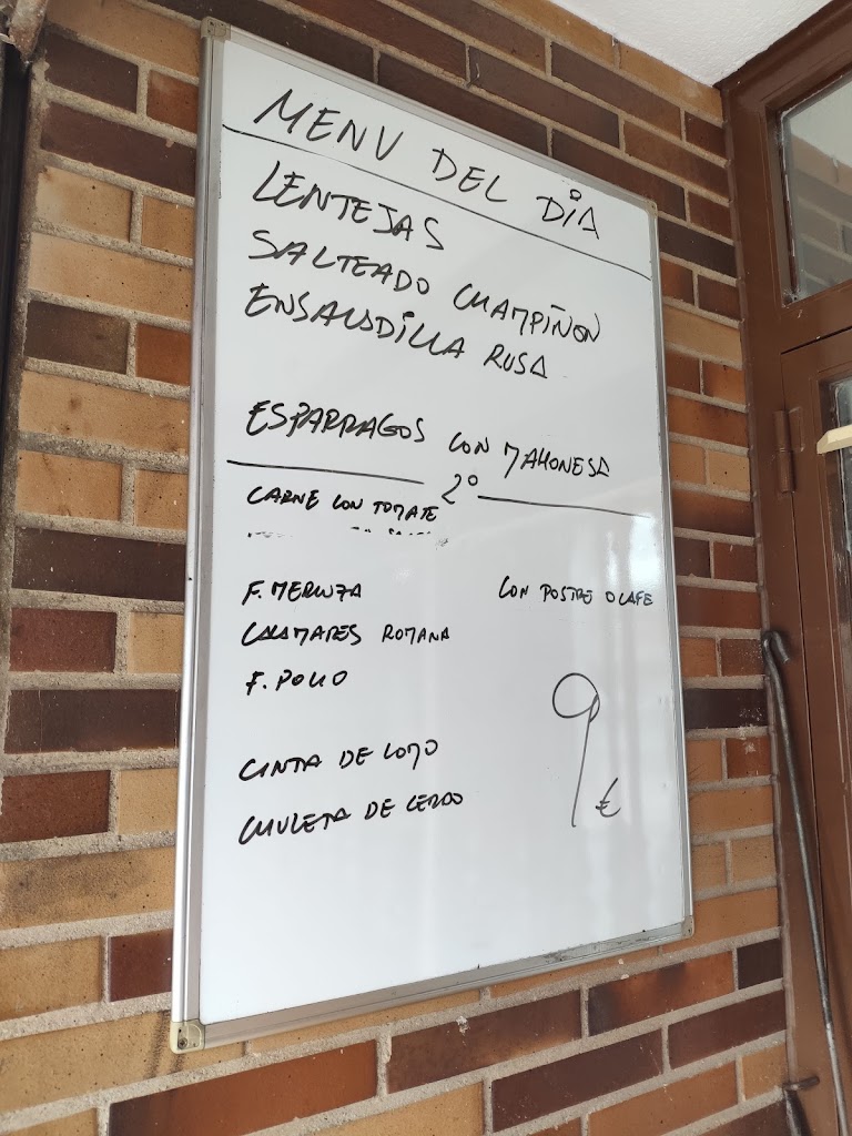 Bar Restaurante Hermanos Serrano — Carta