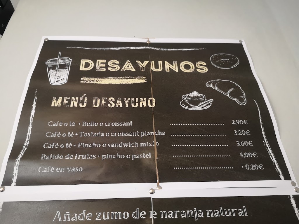 Bar Cafeteria Txapeldun — Carta