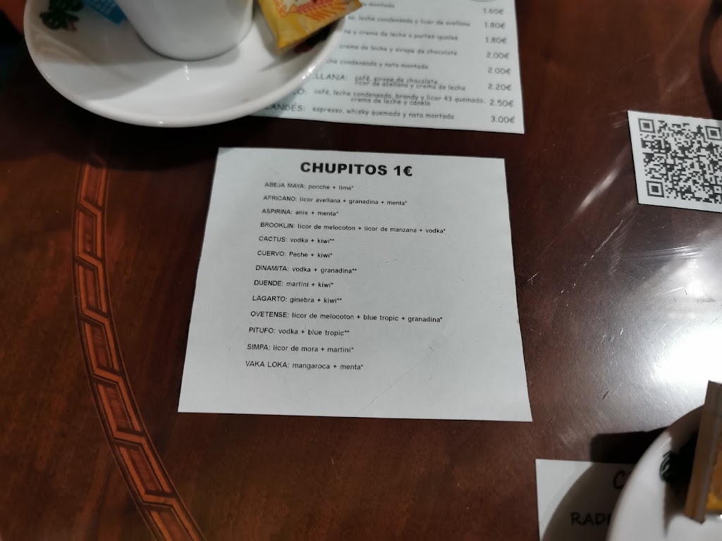 Cafeteria Cody — Carta