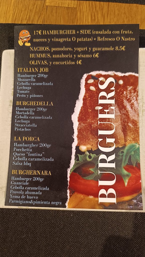 Mug Restaurante Italiano — Carta