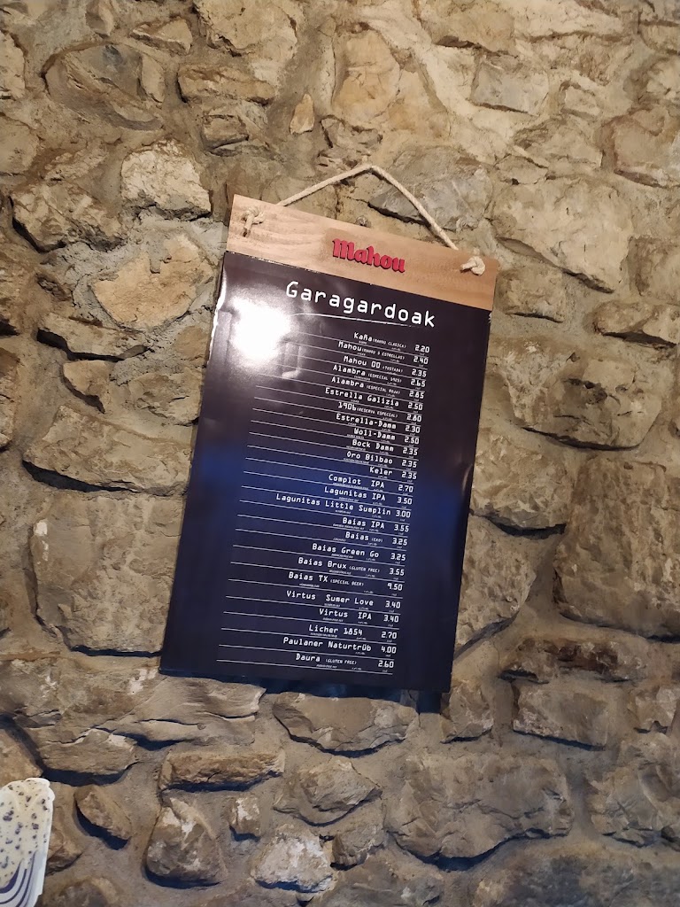Restaurante Larrinetxe — Carta