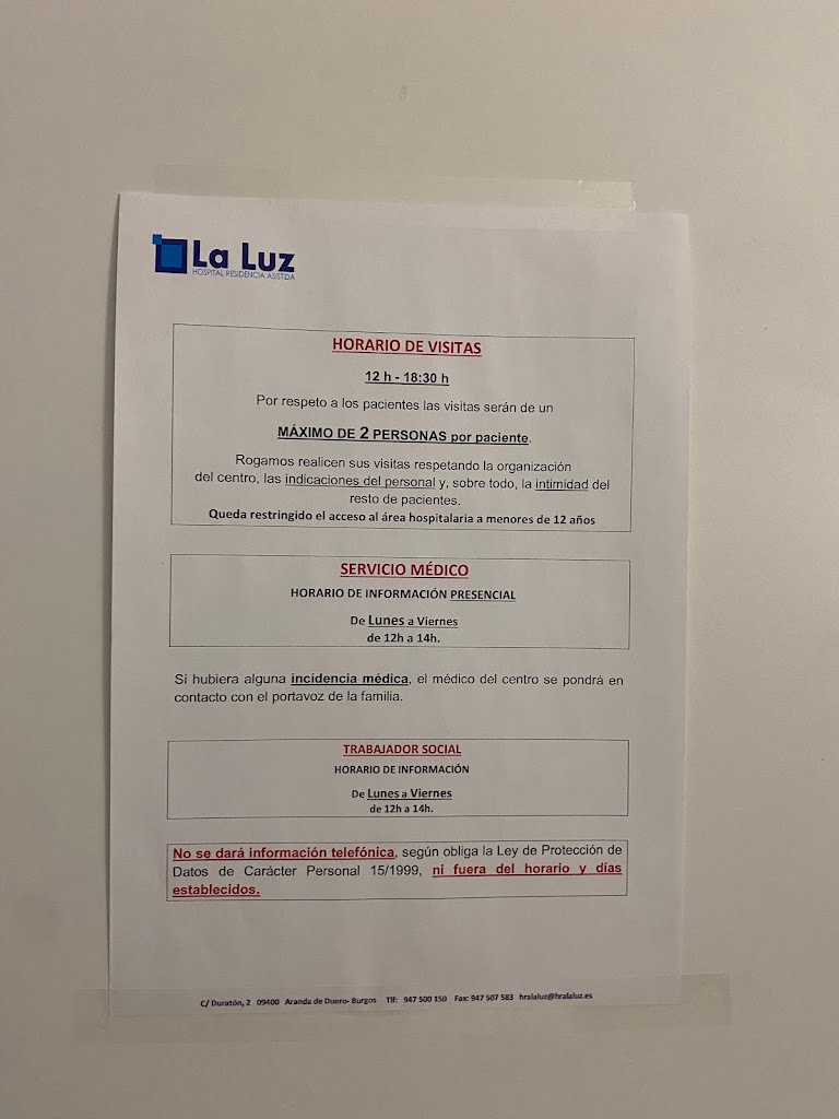 Residencia La Luz — De los visitantes