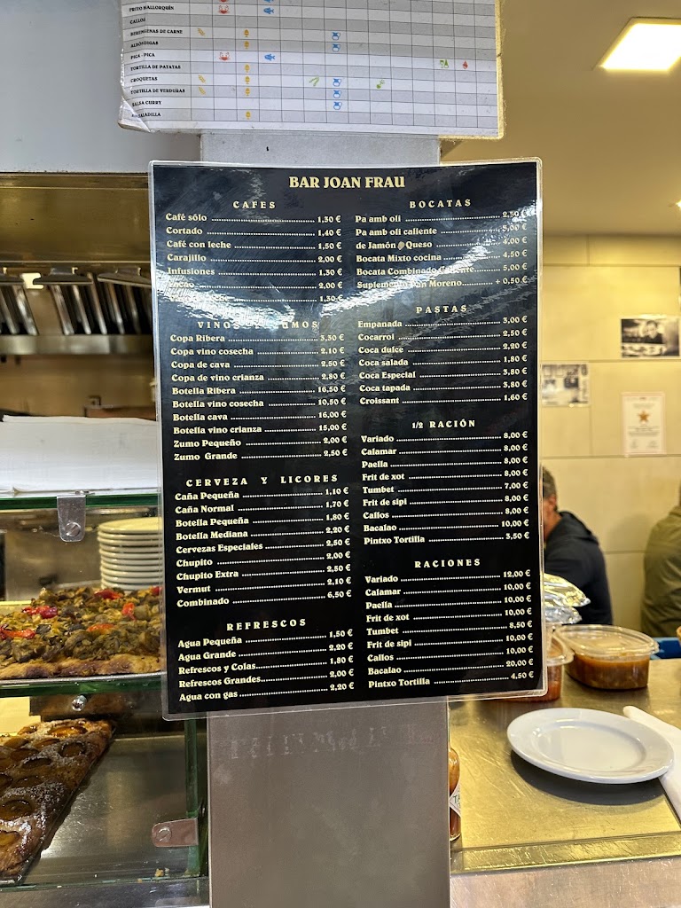 Bar Can Joan Frau — Carta