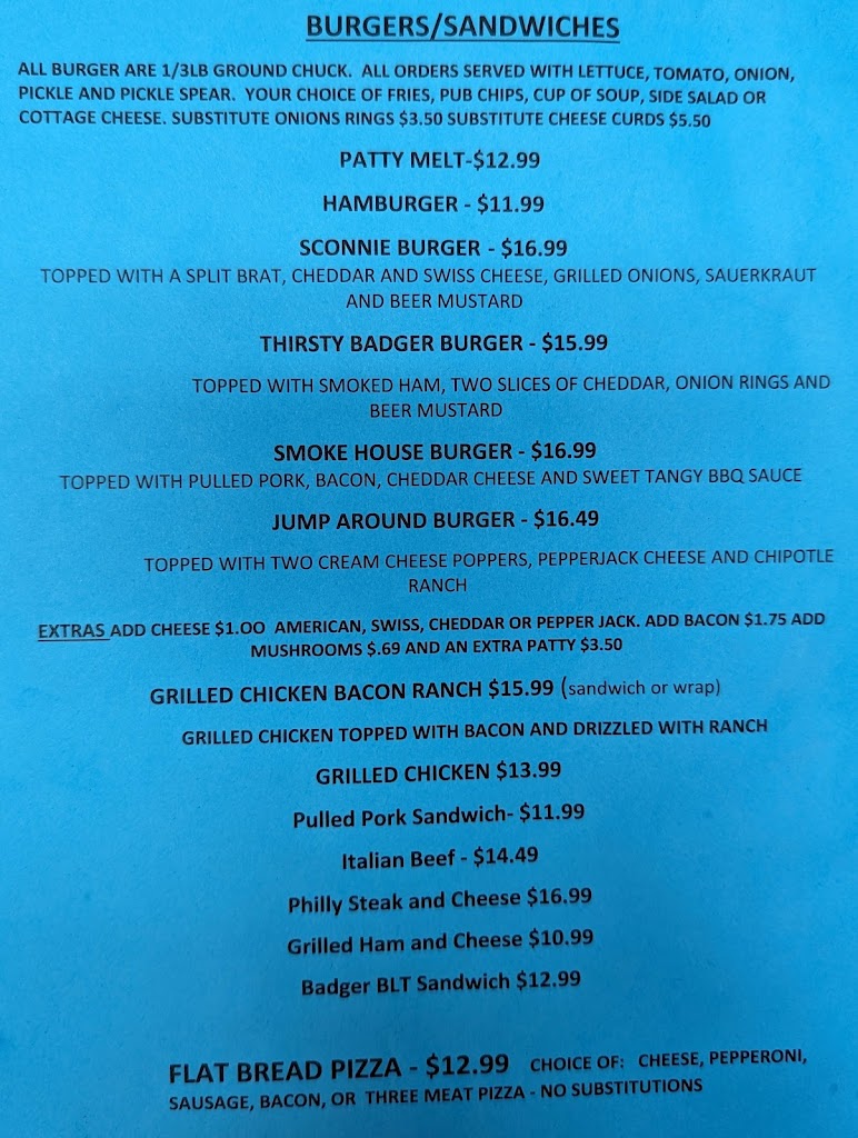  thirsty badger bar & grill