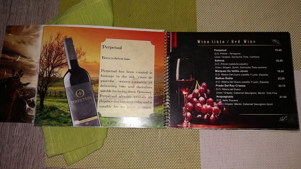 Restaurant Limoncello — Carta