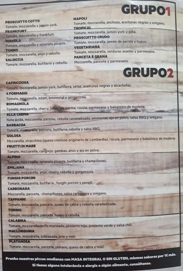 Pizzeria Il Pomodoro - Vegana — Carta