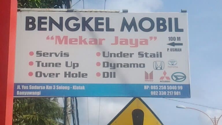 BENGKEL MOBIL " MEKAR JAYA " PAK USMAN