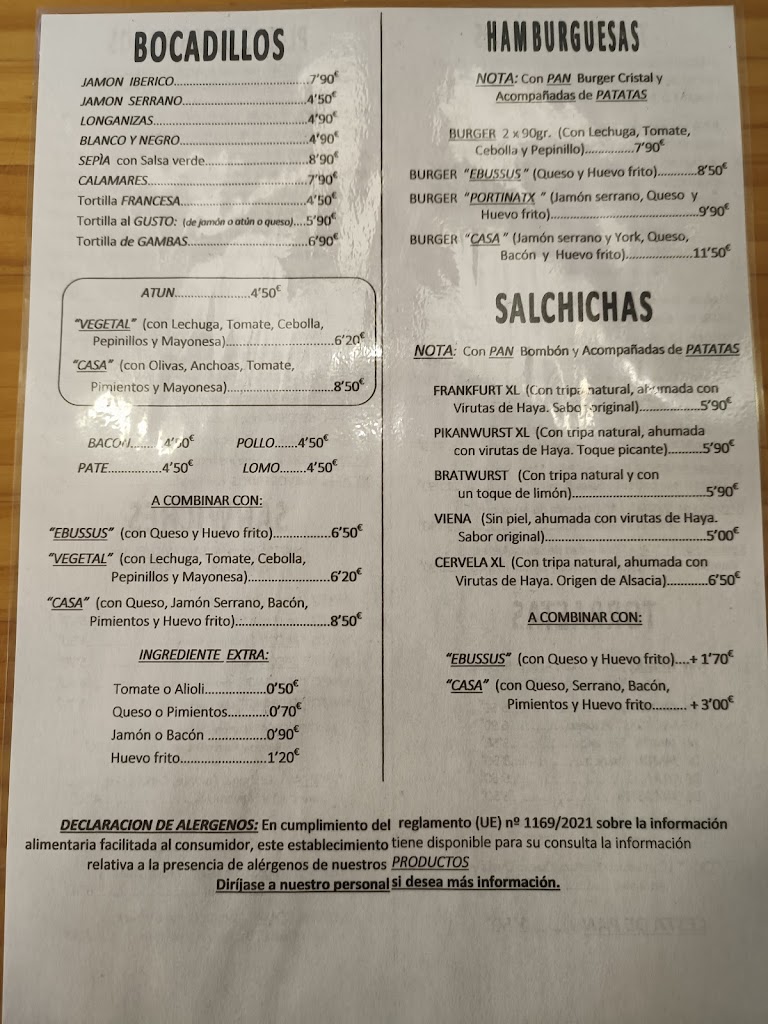 Restaurante Cafeteria Elibissa — Del propietario