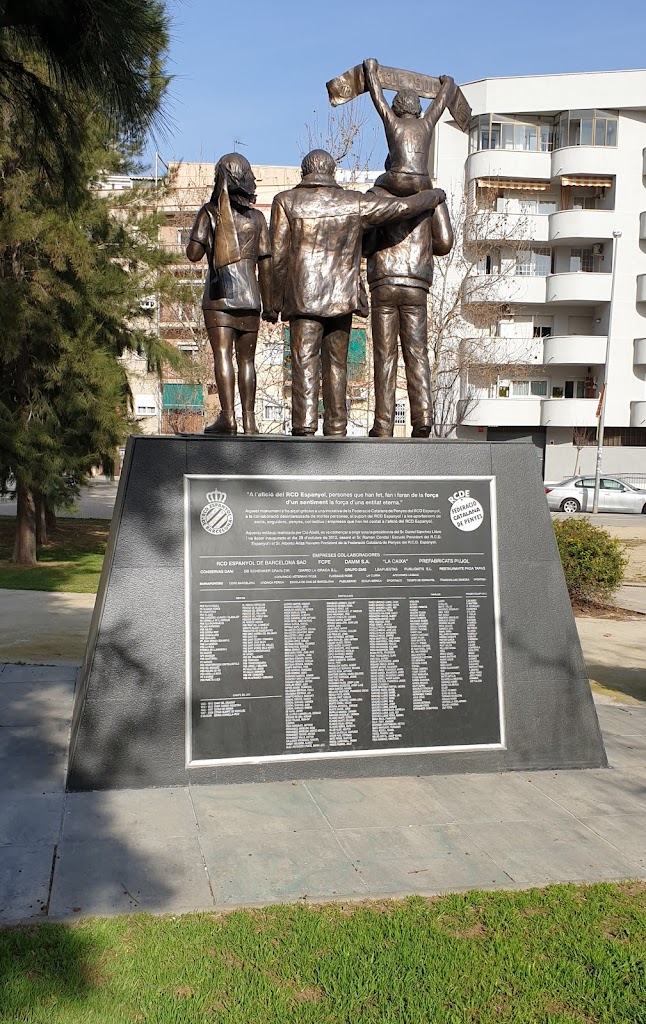 Monument <<A l'aficio del RCD Espanyol 1900 - La forca d'un sentiment>>