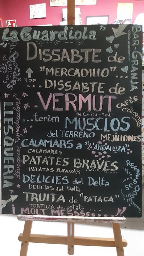 Bar Granja Guardiola LLESQUERIA — Carta