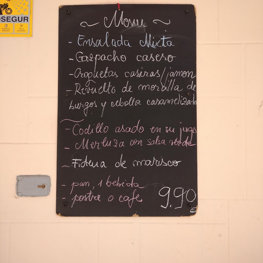El Pikoteo Bar Rte. — Carta