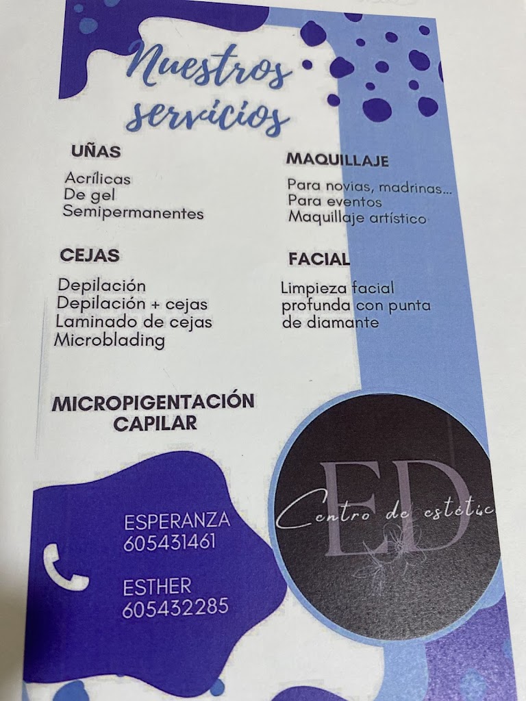 Centro de Estetica ED — Carta