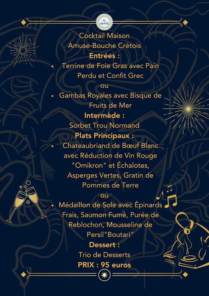 El Greek del Puerto — Carta