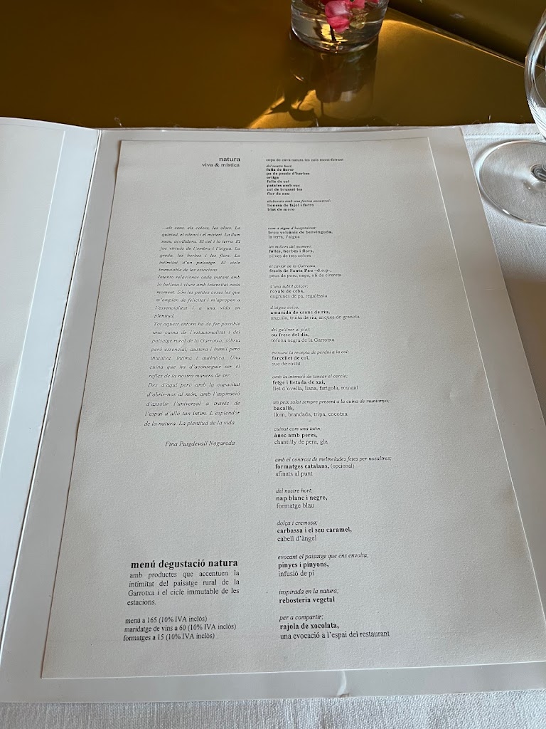 Restaurant LES COLS | Olot — Carta