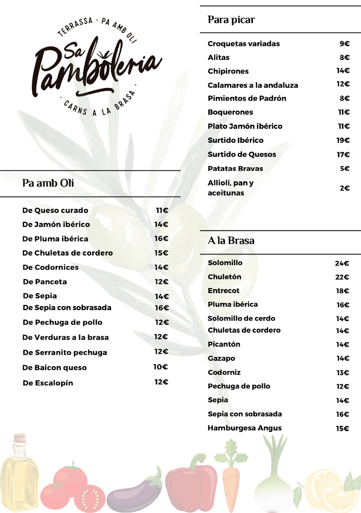 Sa Pamboleria — Carta